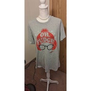 A Christmas Story Oh, Fudge-Ralphie/Glasses Print T Shirt Large